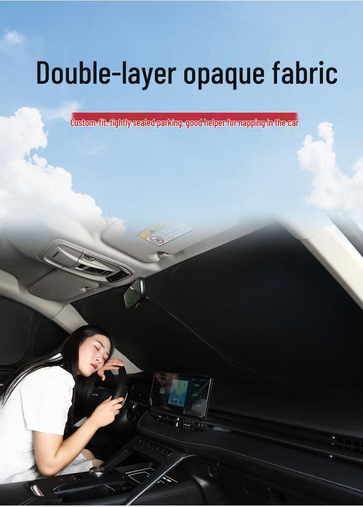 Chrysler 300C Car Sunshade: Sun Protection, Heat Insulation, Light Blocking, Privacy for Camping