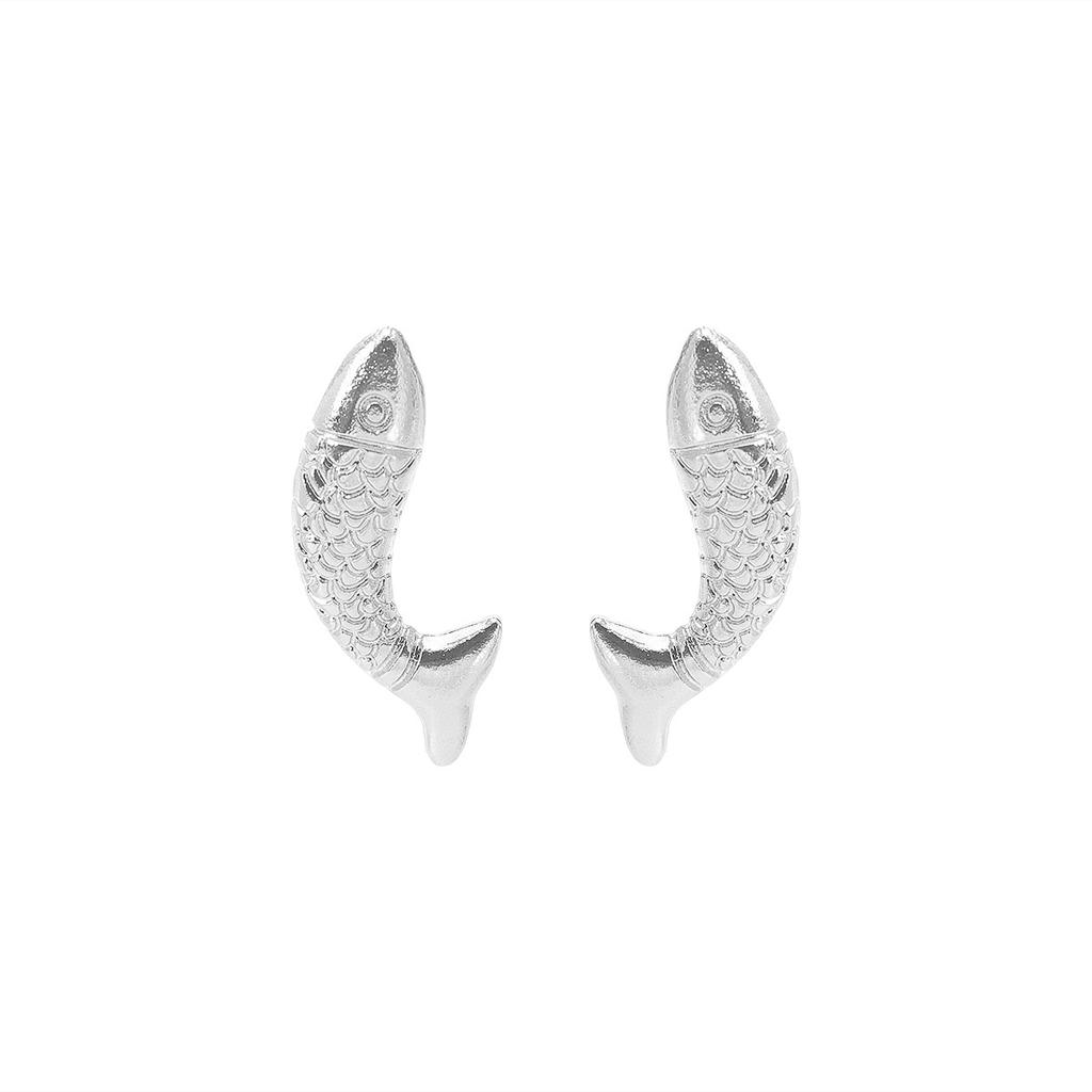 E11001 Fashion and popular small fish cute simple fun earrings women, retro ocean style versatile earrings