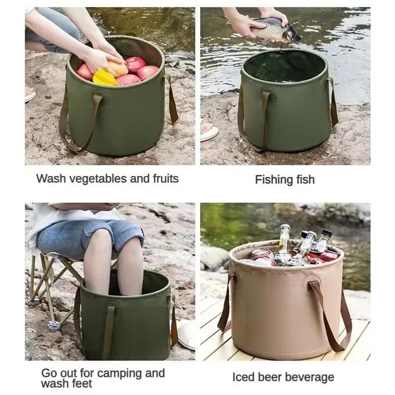 10/20L Portable Collapsible Water Bucket Foldable Outdoor Storage Container for Camping Hiking Beach Picnic Multipurpose Use