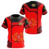3D Portugal National Emblem Graphic T Shirt for Men Clothing Casual Unisex Short Sleeved Tee Shirts Streetwear Y2k Tops T-shirt