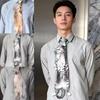 Lifelike Animal Pattern Tie Unique Novelty Necktie Costume Party Cat-shaped Tie  Festive Gatherings