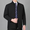 Jacket Men's Middle-aged Lapel Men's Executive Jacket Autumn Middle-aged Dad's Business Fashion Jacket