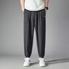 Shirt Less Clothing Summer Pants Men's High Street Tide Brand Design Sense Niche Nine-point Pants Tied Feet Casual Trousers
