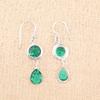 Chrome Diopside Gemstone 925 Sterling Silver Jewelry Handmade Drop Earrings 1.8" EE-142-11