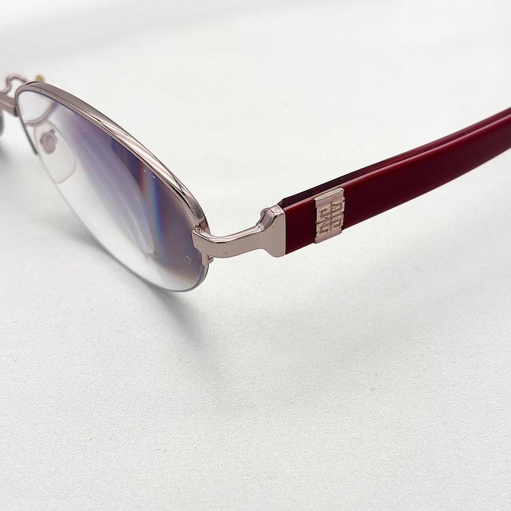 Used Givenchy GIVENCHY Eyewear Sunglasses Eyeglasses Women Cleaned 00s y2k Titanium VGV448J R15 0979