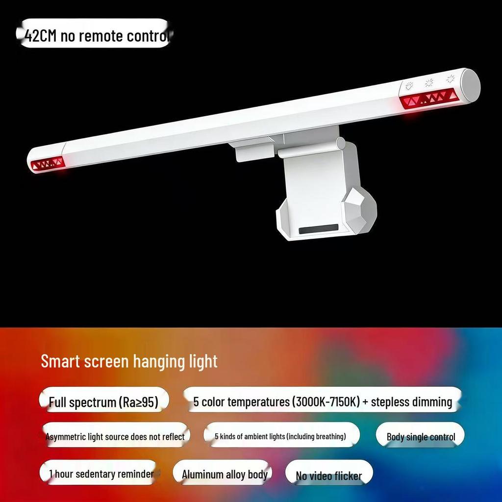 Full Spectrum LED Desk Lamp with Anti-Glare, Ra95 High Color Rendering, and Eye Protection
