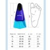 Silicone Swim Fins Adult Kids Snorkels Fins Travel Size Flippers Swim Training Fins