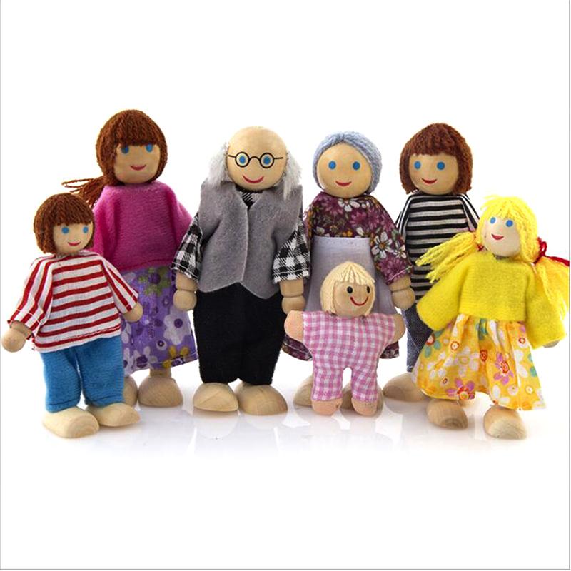

Дитячі Дерев яні Меблі Мініатюрні Іграшки Міні Ляльки Набір Фігурки Сім я Гуманоїдна Лялька Дитячий Будинок для Хлопчиків Дівчаток Імітаційні Подарунки