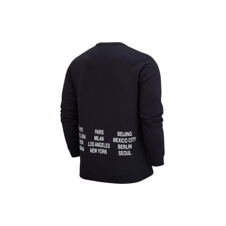 Nike Sweatshirts Unisex Black Crew Neck Moderate Regular DV7381-010