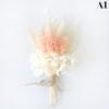 1Pc Mini Natural Dry Flowers Bouquet Boutonnieres Groomsmen Buttonholes Bridesmaid Flower Corsage Brooch Christmas Wedding Decor