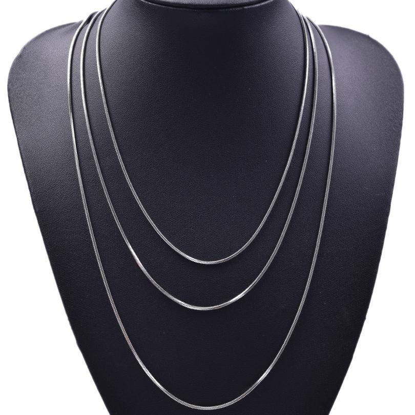 Wholesale 45/50/60/70cm Snake Long Chain Necklace Stainless Steel Necklaces For Women Men Jewelry Neck Chokers Catenina Collana