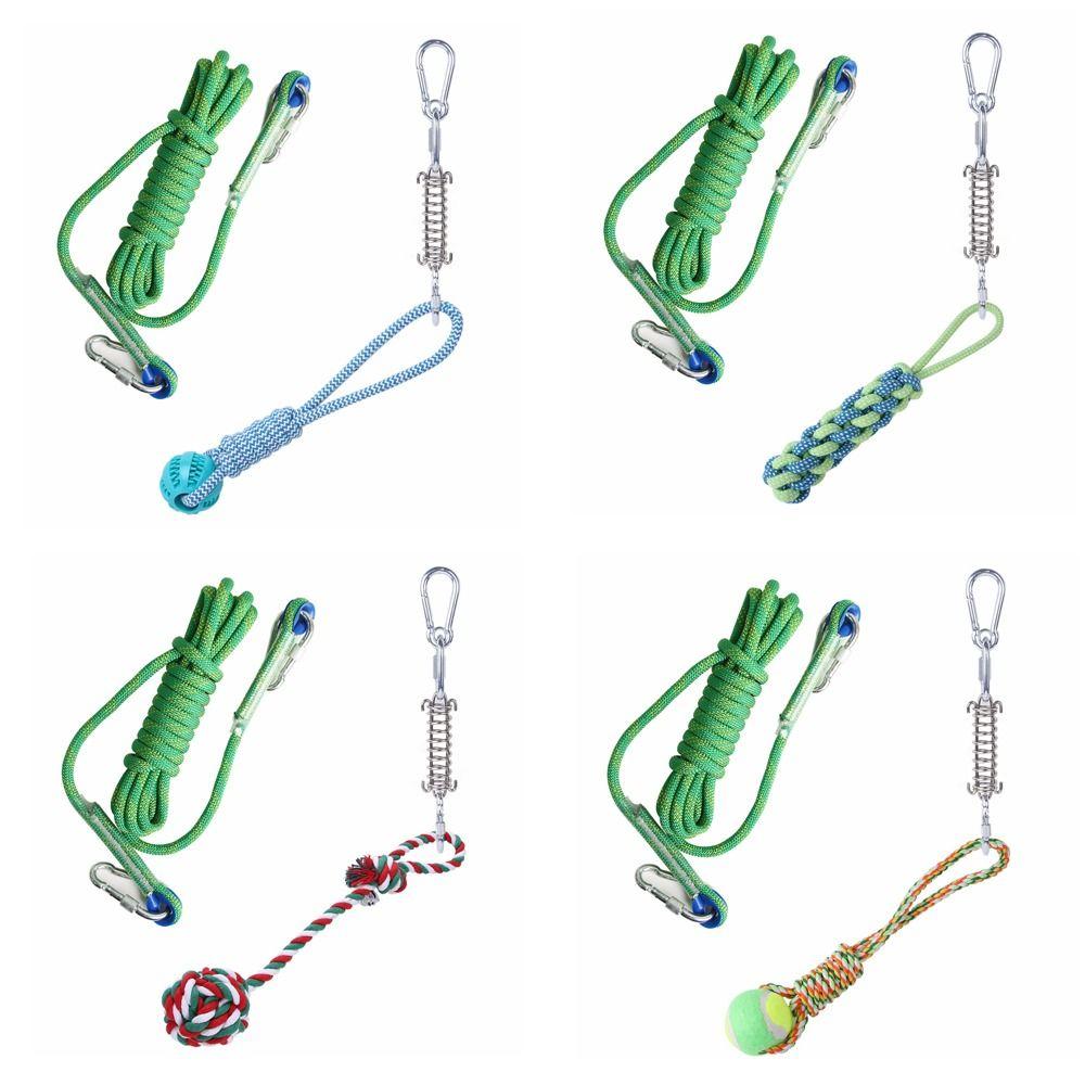 Bite Resistant Dog Spring Pole Toys 5M Dog Teething Toy  for Dogs Puppy