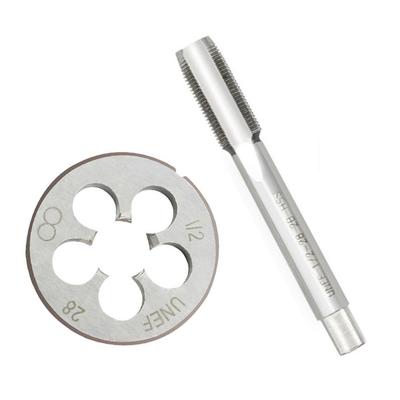 Set Tap Die Right Hand 1/2"-28 For 9mm 5.56 22LR Replacement Accessory