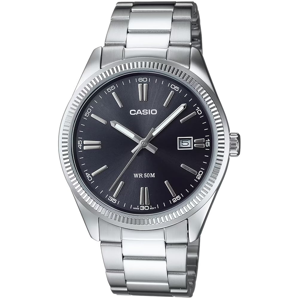 Casio Classic MTP1302D-1A1 Silver Stainless Steel Watch Water Resistant Men s Timepiece