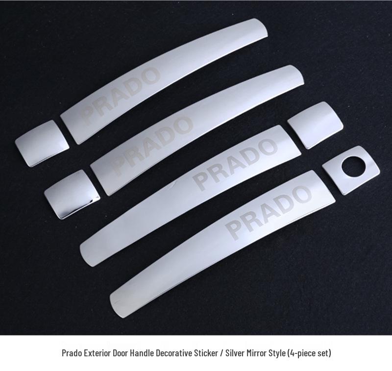 Stainless Steel Door Handle Bowl Trim for 2010-2019 Toyota Prado