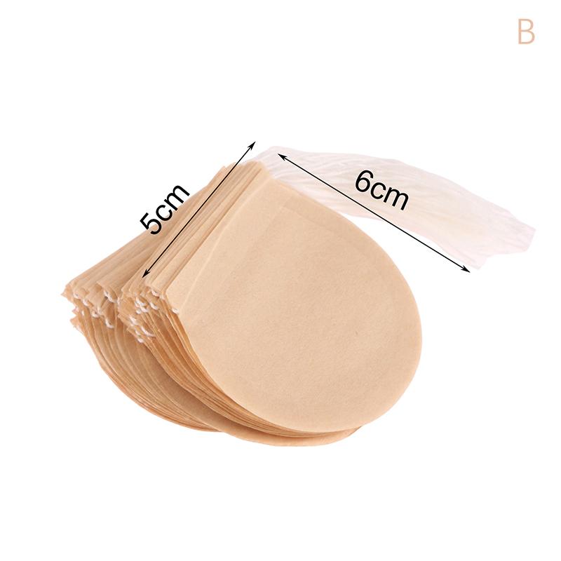 

50Pcs Tea Bag Teabags Biodegradable Paper Drawstring Eco-Friendly Filter Empty Loose Leaf Powder Herbal Medicine Strainer