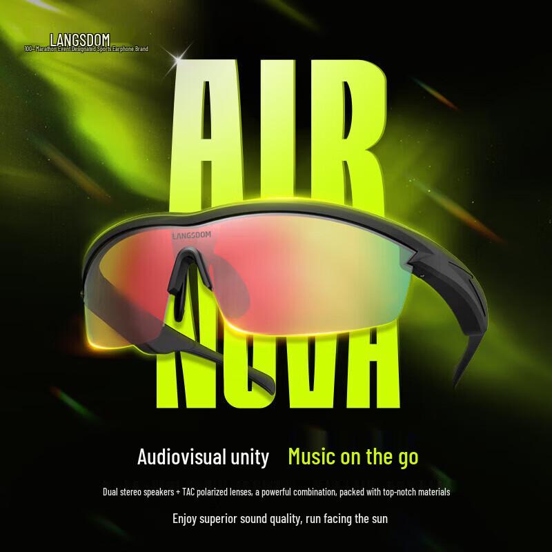 LANSENDA AirNova Bluetooth Sports Glasses Headphones