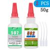 Super Glue 502 High Strength & Fast Dry, All-Purpose Clear Adhesive for Metal, Plastic, Wood, Glass, Leather, Ceramic, Rubber - Ideal for Craft