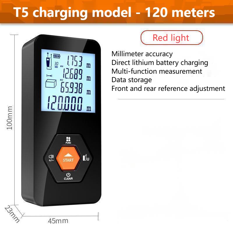 High-precision Laser Distance Meter Infrared Measuring Ruler Electronic Ruler Room Meter Handheld Distance Measuring Instrument