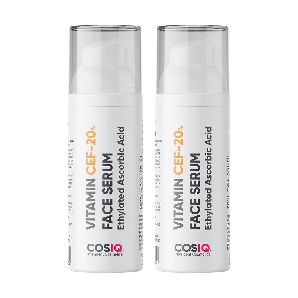 Cos-IQ Vitamin CEF-20% Face Serum, (30ml + 30ml)