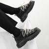 Fashion Thick Soled Trendy Fashion Designer Style Shoes Adolescents and Adults Leather Shoes Height Increasing Casual Outdoors Shoes Men