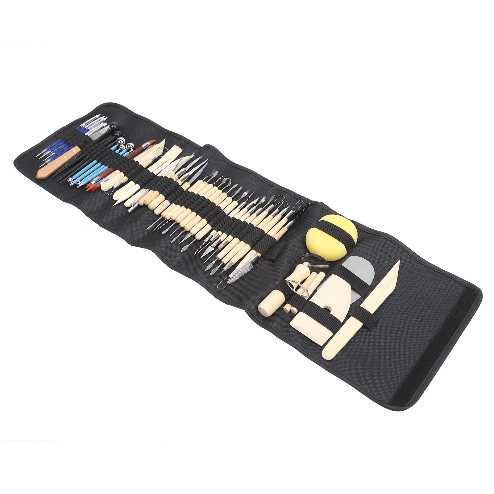 

52 шт. Инструменты для лепки из полимерной глины, многоцелевой нож для моделирования, принадлежности для гончарного дела