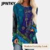 JPNTKY Women's Fashion Casual O-Neck Long Sleeve Blouses & Shirts