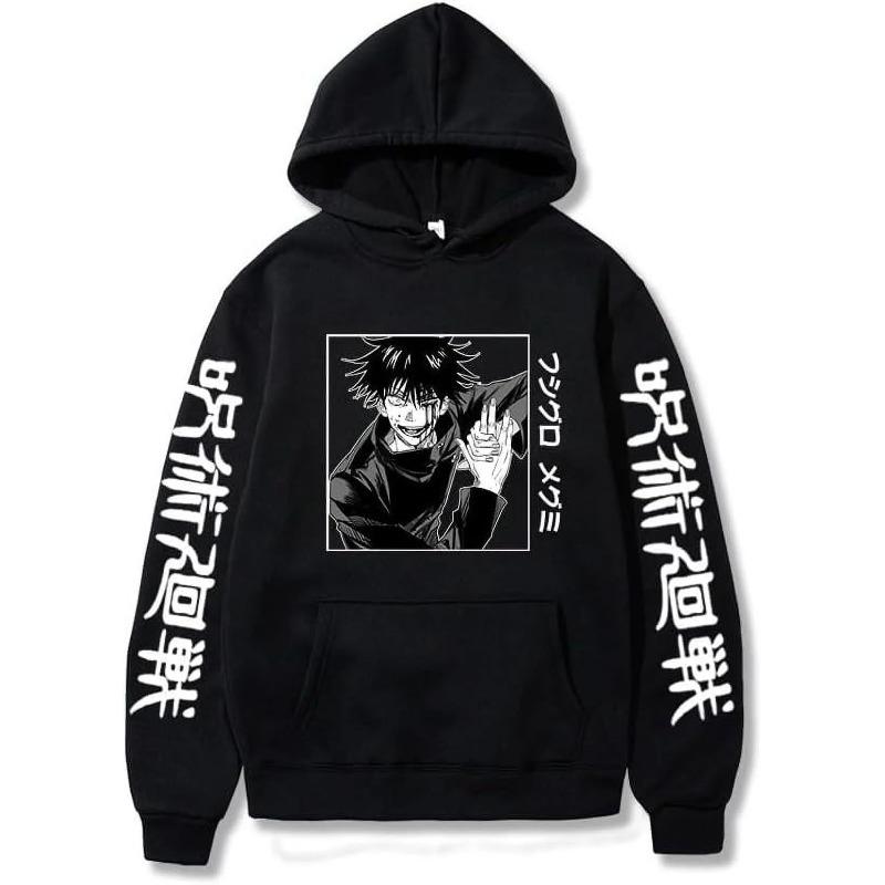 Anime Fushiguro Megumi Hoodie Oversized Autumn Winter New Fashion Fleece Sweatshirt Men Women Long Sleeve Clothes