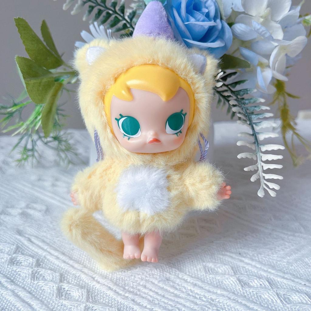 1 Piece Bag Decoration Baby Molly Pocket Friends Series Vinyl Figure Pendant Toys Kawaii Model Plush Keychain Children'S Gift