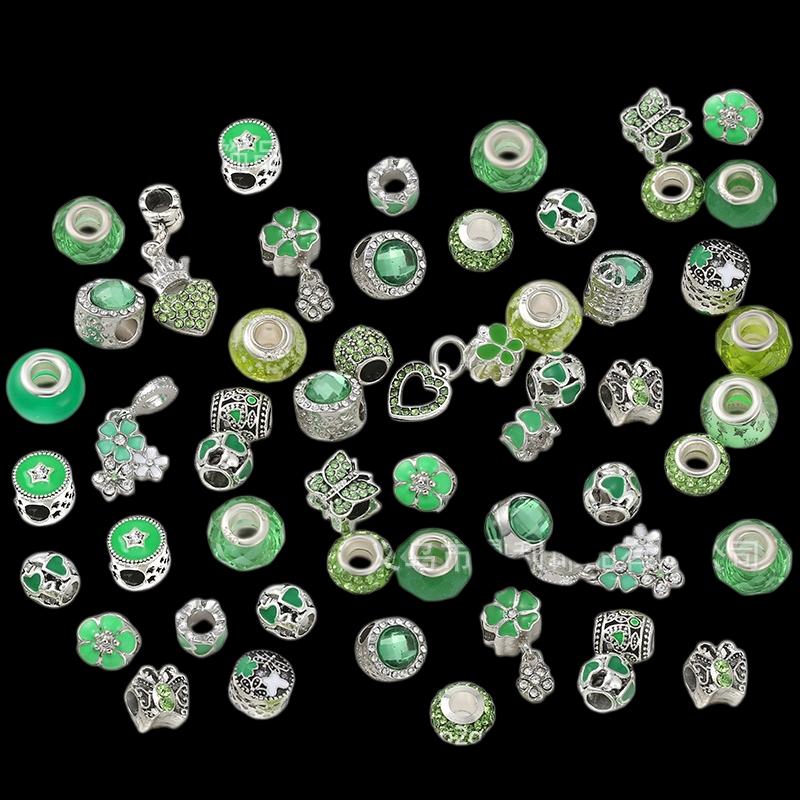1 Bag with 10 Pcs Bulk Custom Pink Alloy Charms for Children's Jewelry-Gift Idea