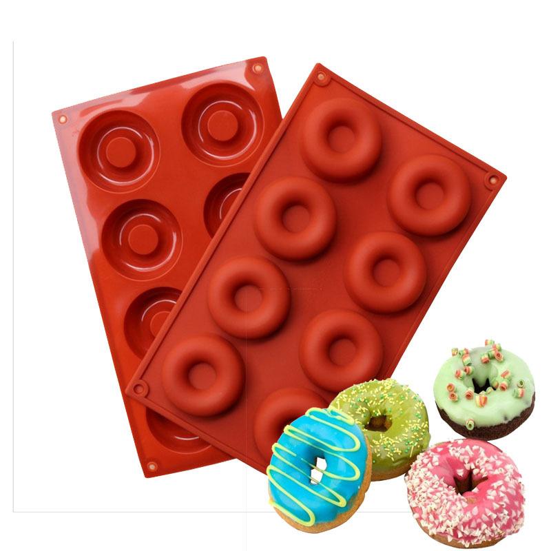 Food Grade Silicone Donut Chocolate Mold Silicone Donut Mold Maker Cake Maker Mold Desserts Baking Tools