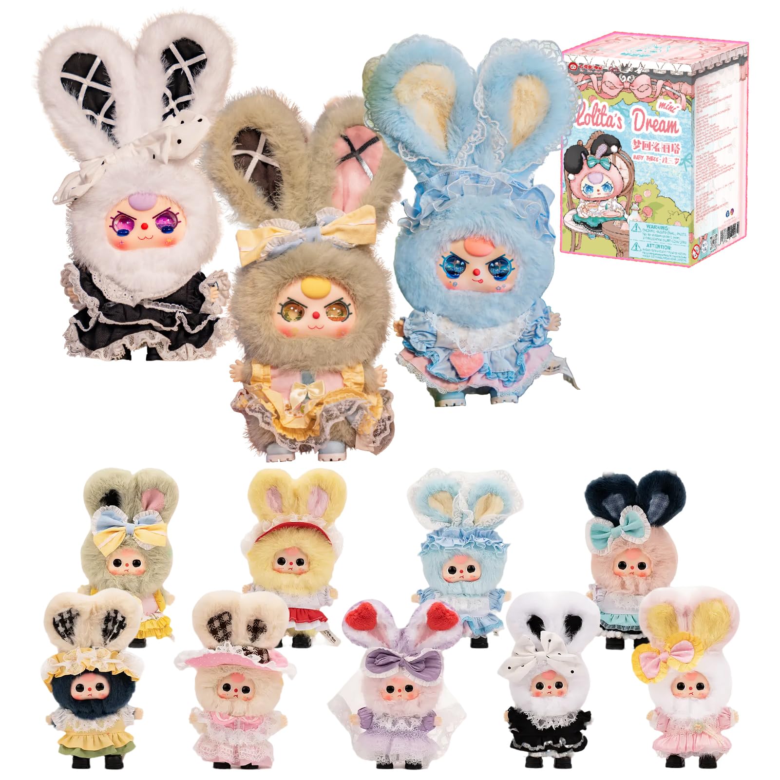 

TOP TOY x Baby Three Серия «Мечта Лолиты» Плюшевый Кулон [1 шт.] Гачапон Фигурка-сюрприз Пластиковая Модель Премиум Игрушка Мягкий Винил Подарок на День Рождения