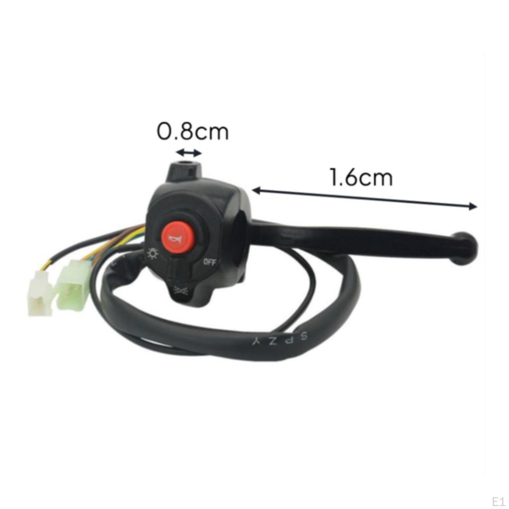 Handlebar Switch Assembly Pure Copper Core ETwoWheeler Light Alarm Turn Blinker Waterproof