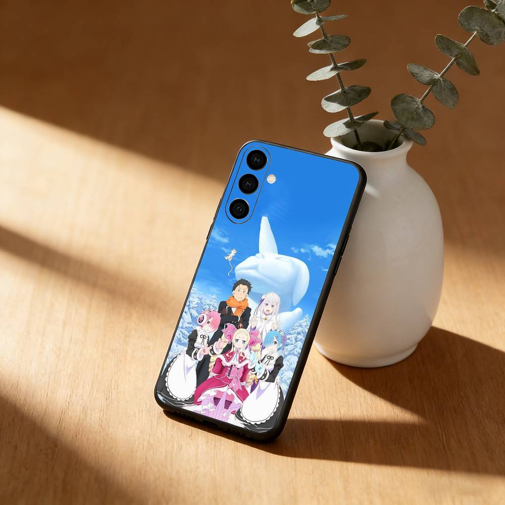 Re Z-ZERO Starting Life in Another World Phone Case For Samsung GalaxyA13,21s,22,31,32,52,53,71,72,73,Soft Black Cover