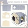 Foldable Durable Semi Enclosed Minimalist Felt Cat House For Indoor Cats All Seasons