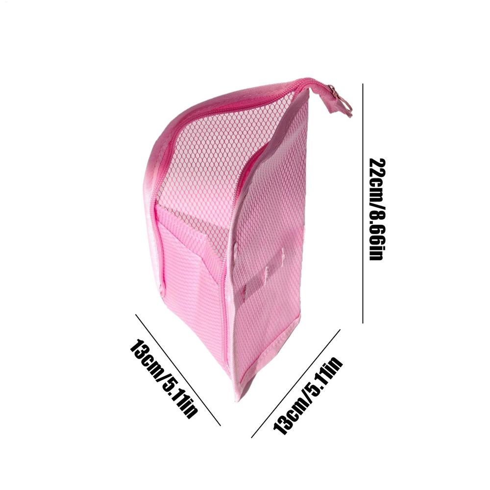Toothbrush Pouch Stand-Up Storage Bag Waterproof Travel Toiletry Bag with Toothbrush Holder for Bathroom Business Trip Organizer