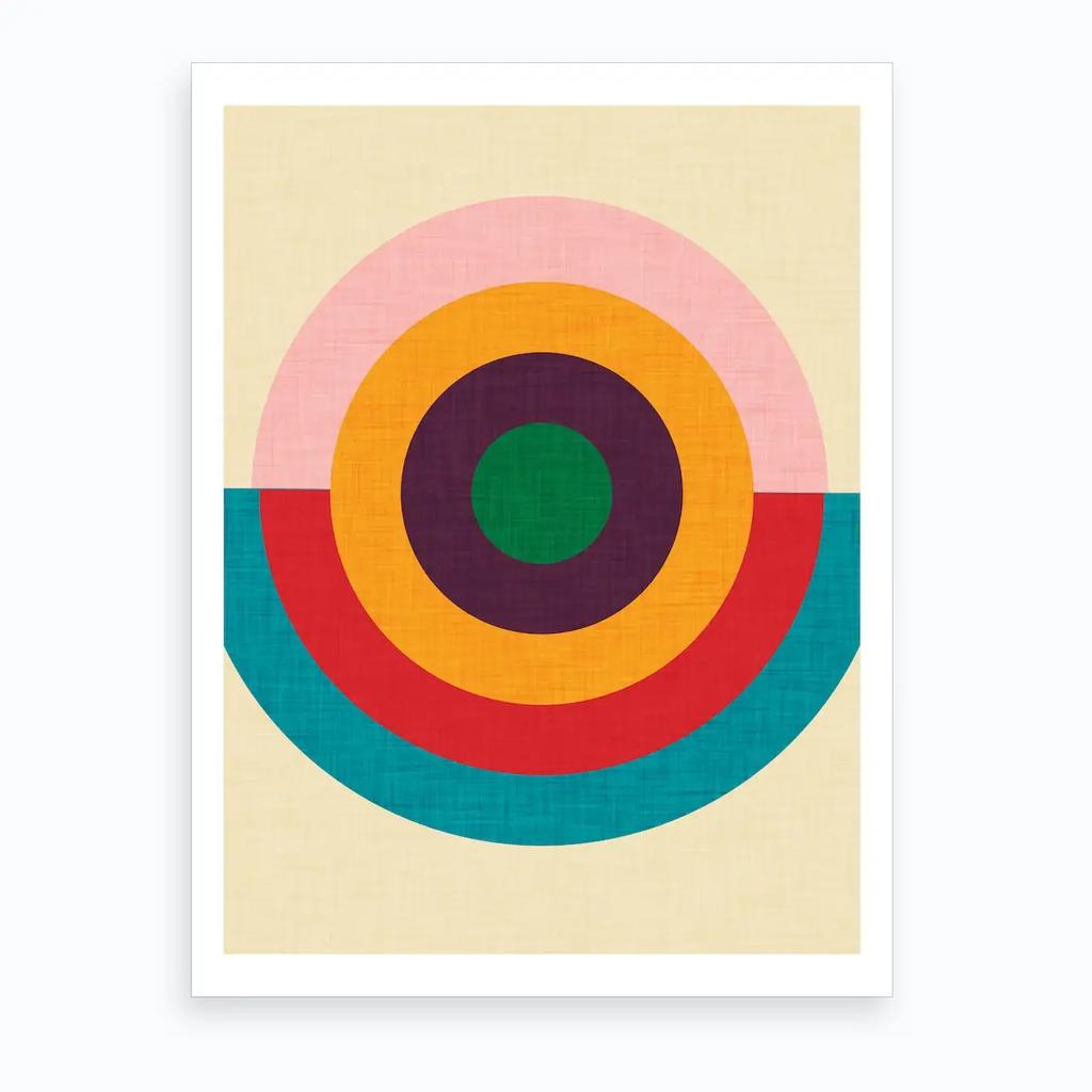 Kolorowe Abstrakcyjne Geometria Płótno Sztuka Malarstwo Macron Nowoczesny Nordycki Plakaty Wydruki Obraz na Ścianę do Salonu Wystrój Domu