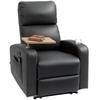 Massage Chair, Recliner, Reclining Chair, 1 Folding Table, 1 Footrest, 77 Cm X 93 Cm X 105 Cm, Black