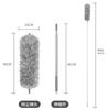 Feather Duster Adjustable Extended Dust Removal Cleaning Ceilings Ultra-fine Fiber Multipurpose Household Cleaning Tools