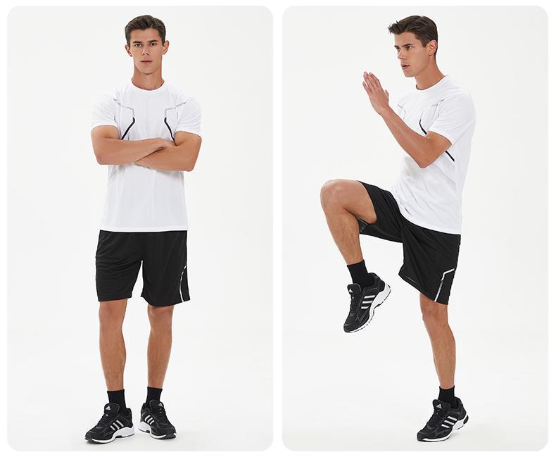 Men's Quick-Dry Breathable Summer Sports Set - Casual Running T-Shirt & Shorts