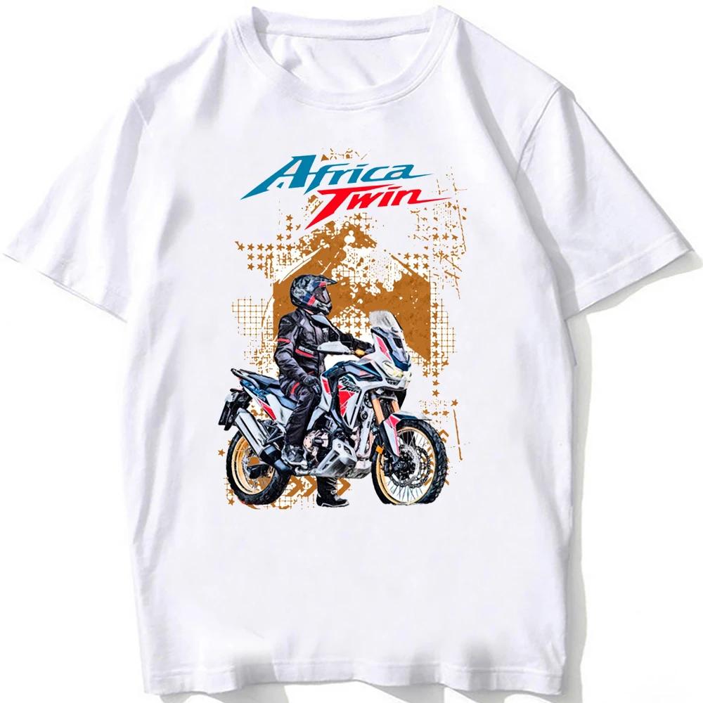 Africa Twin CRF 1100 New Adventure Riding T Shirt Men Short Sleeve Man Motorcycle Rider T-Shirt Hip Hop Boy Casual Tees Tops