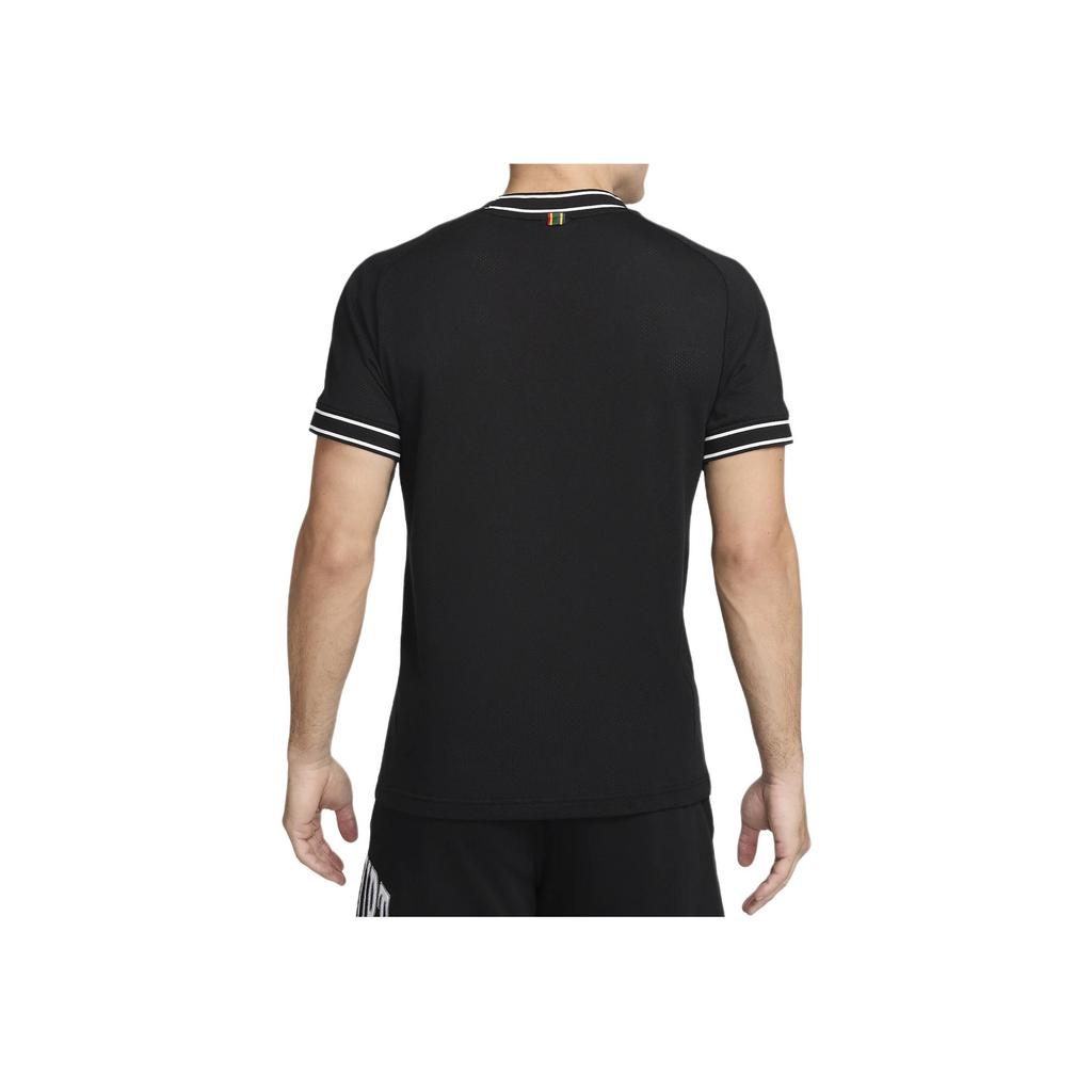 Nike Court Heritage Lightweight Breathable Sweat-Wicking Training Tennis T-Shirt Men Tops Black FN0318-010