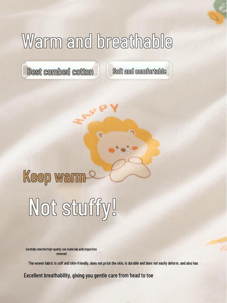 180g Extra Thick Quilted Winter Baby Romper - Pure Cotton, Class A, Warm Onesie