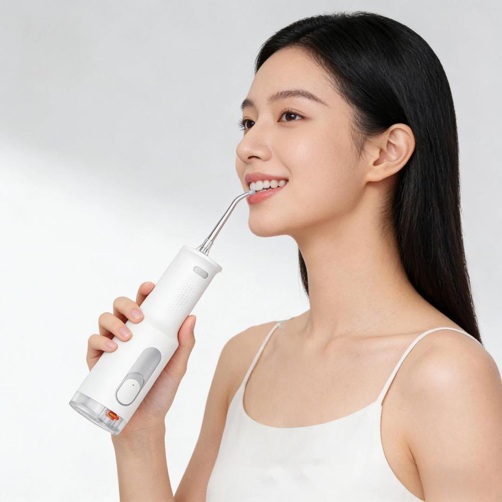 Xiaomi Vertical Water Flosser, F300 White, Innovative Scattered Pulse, 4 Modes Dental Irrigator, USB