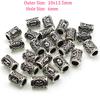 24pcs/Set Viking Rune Metal Spacer Beads Fit Beards or Hair Rune Vintage Big Hole Bead DIY Pendants Jewelry Making Accessories