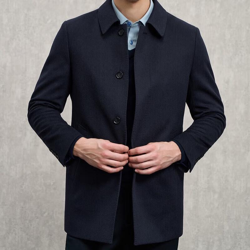

EMZ Men s Long Wool Overcoat M