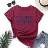 Penguin Cotton T-Shirt Short Sleeve Round Neck Women 2d Print Tops