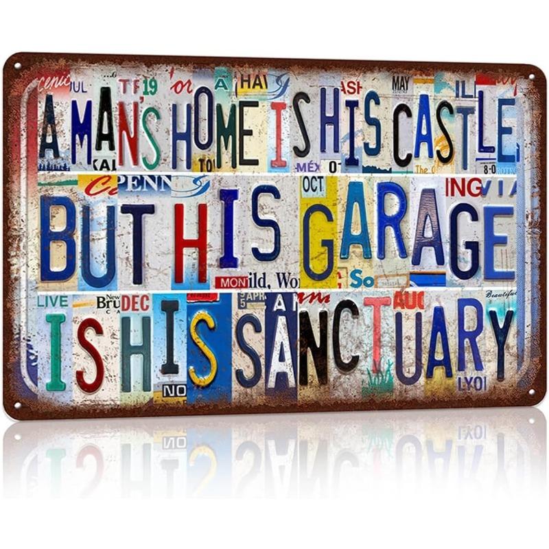 "Live" Word Metal Sign, Retro Wall Art Decor