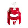 Linlin Ting Lingerie Christmas Sexy Temptation Uniform Set for Flirting and Bedtime Quick Release - Style 2674