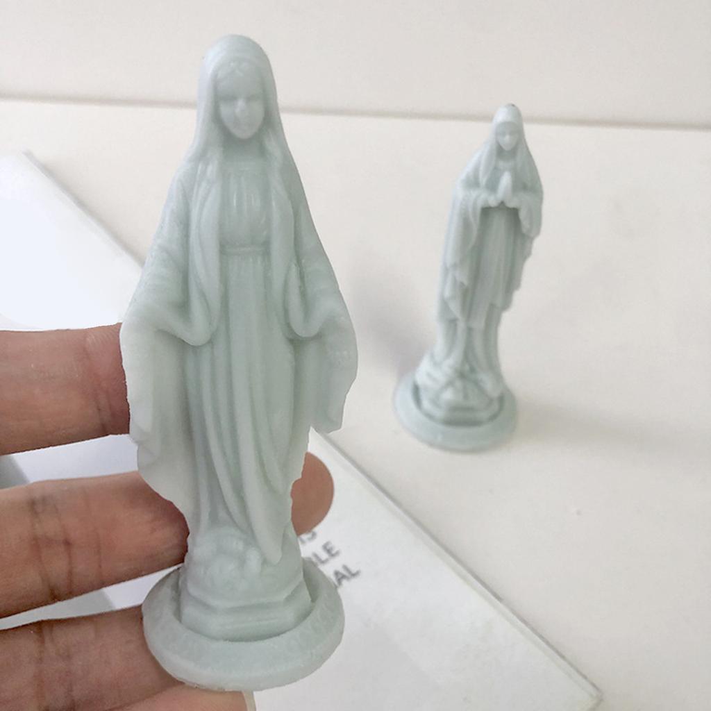 Maria Candle Silicone Molds 3D Statue Candle Resin Mould for DIY Candle Making Chocolate Soap Mold Craft Home Decoration